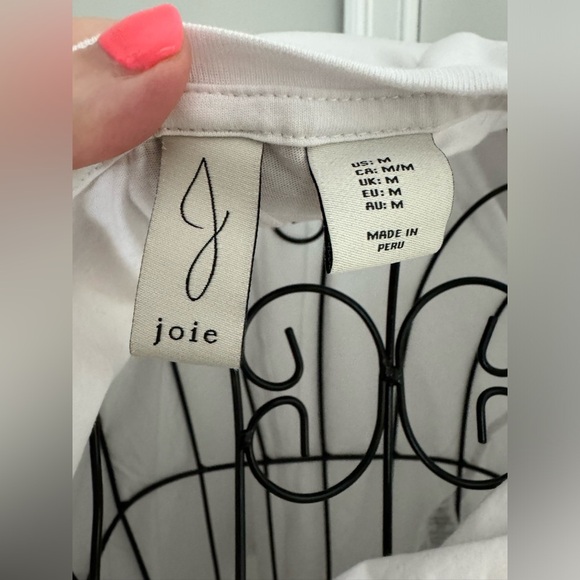 Joie White Basic Tank Top in Size Medium - Picture 5 of 5